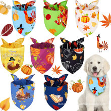 2020 Dog Bandana Pumpkin Reversible Triangle Accessories